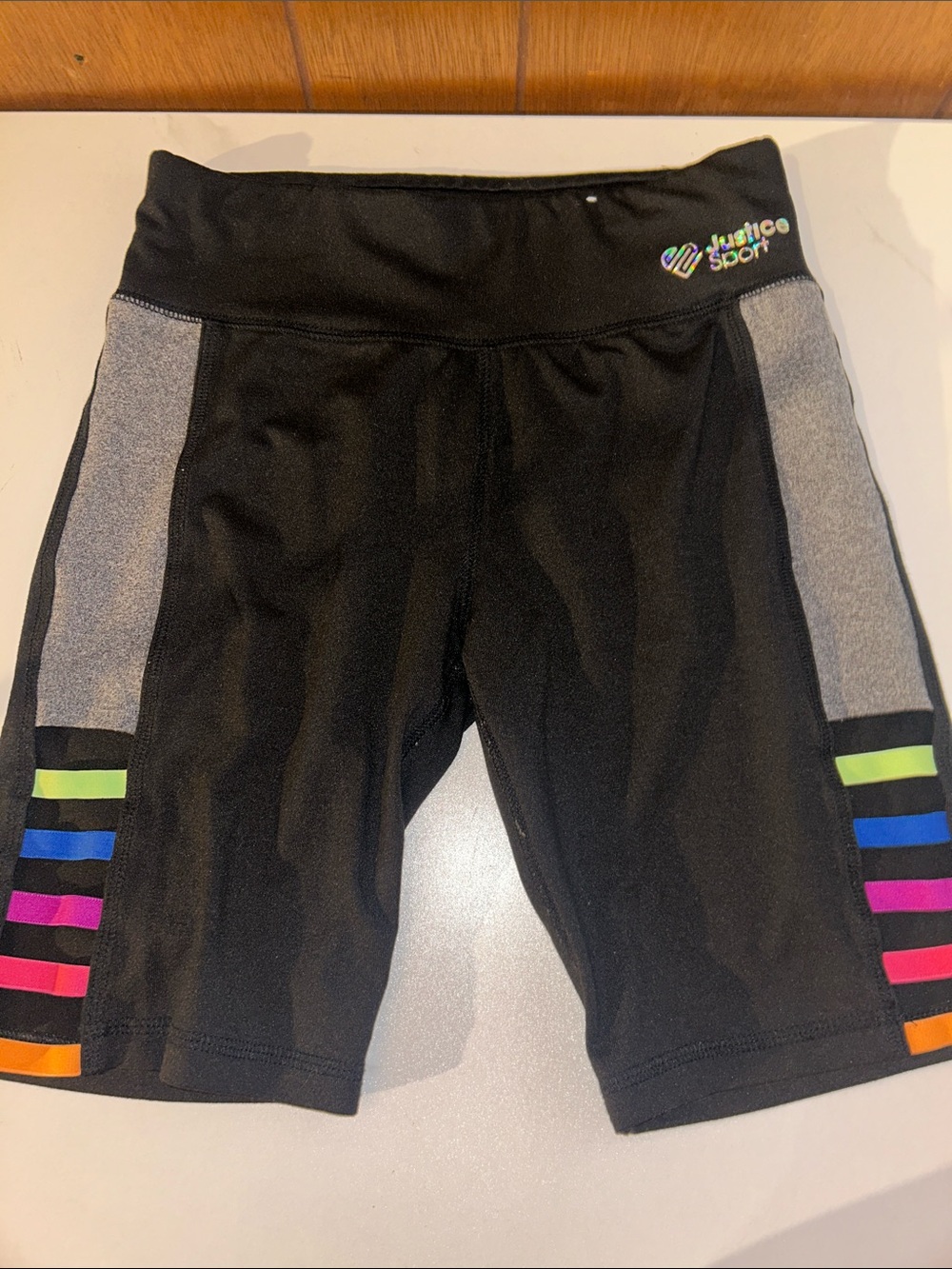 5/$20 Justice | Color-Striped Athletic Shorts
